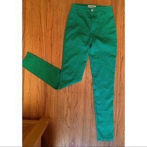 Emerald green AA easy jeans